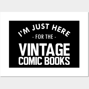 I'm Just here for Vintage Comic Books w Posters and Art